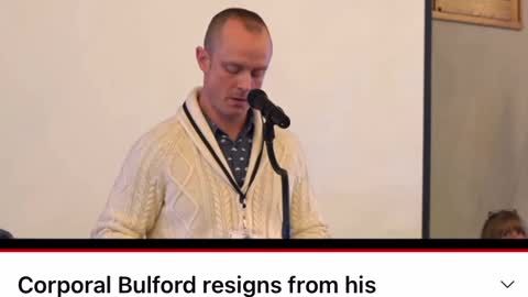 Corporal Bulford RESIGNS from his position of Personal Security of PM Justin Trudeau