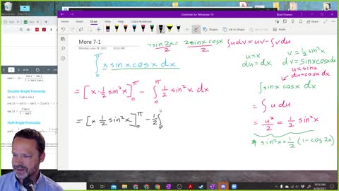 Calculus 2 - Section 7-1 - Integral of x sin x cos x