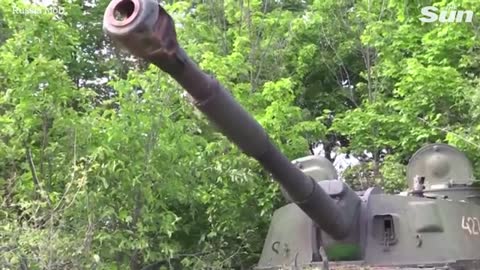 Pro-Russian troops launch Howitzers in Ukraine's Luhansk region