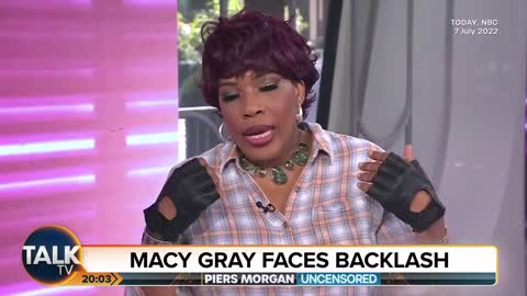Piers Morgan comments on the backlash Macy Gray received after he asked her what a woman is