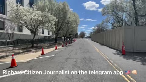 LIVE On The Scene In DC - Car Crashes Through Barricade!