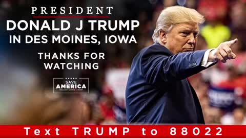 President Donald J Trump in Des Moines, IA Oct 9 2021