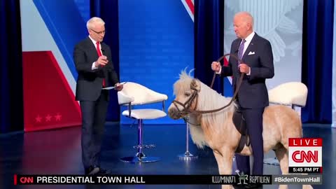 Biden Townhall with Horse