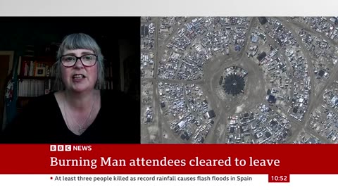 Burning Man: Huge queues as people leave festival - BBC News