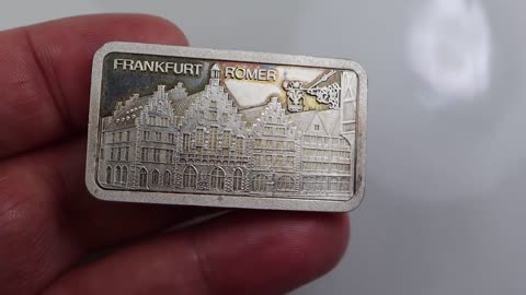 Germany Degussa Frankfurt 1 Oz Ounce Fine Silverbar 999 Silver Bar @coincombinat