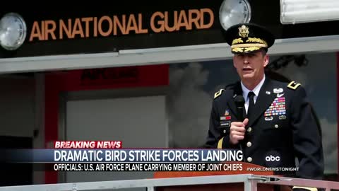 Bird strike forces emergency landing of US Air Force plane