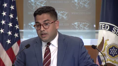 Principal Deputy Spokesperson Vedant Patel leads the Department Press Briefing, at the Department of State, November 18, 2022.