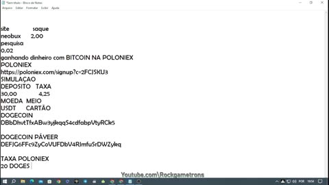 ganhando dinheiro NO NEOBUX E com BITCOIN NA POLONIEX.mp4