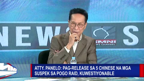 Atty. Panelo: Pag-release sa 5 Chinese na mga suspek sa POGO raid, kuwestiyonable