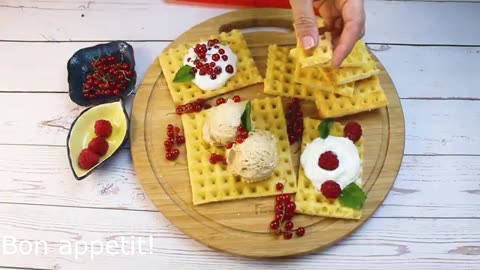No waffle iron No worries. Let's make waffles using a silicone baking mat!