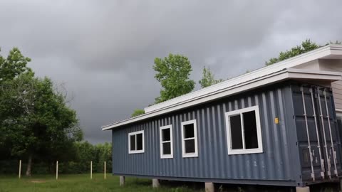 We Built An Off Grid SHIPPING CONTAINER HOME (start to finish)