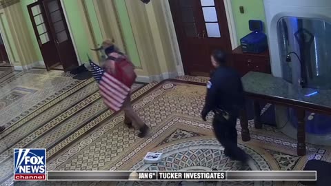 New J6 Footage From Tucker | Capitol Police Escorted QAnon Shaman Through Capitol