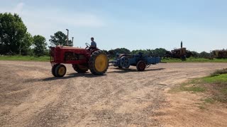 Massey Harris and a Ford baler