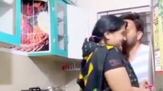 Kissing 💋 prank on Wife in front of family and friends