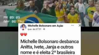 Manifestação na Paulista elogiando o Dilmo