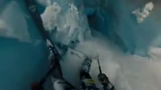 French Skier Miraculously Survives Fall Into Seemingly Endless Ice Hole
