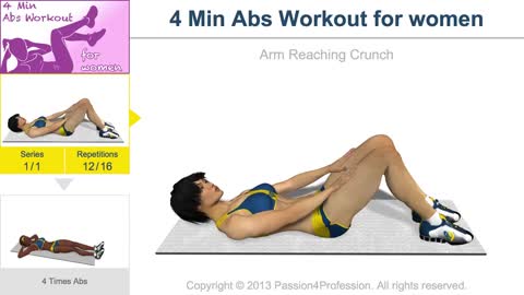 4 Min Abs Workout for Women