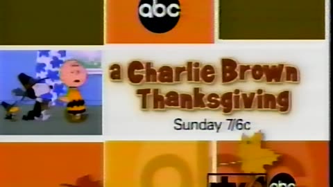 November 2003 - Promo for 'A Charlie Brown Thanksgiving'