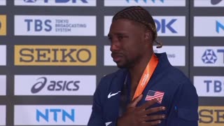 World’s Fastest Man Gets Emotional During USA National Anthem
