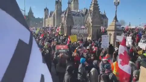 The Trucker Freedom Convoy Makes Their Arrival in Ottawa