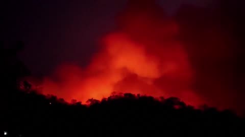 Wildfire breaks out in central Thailand