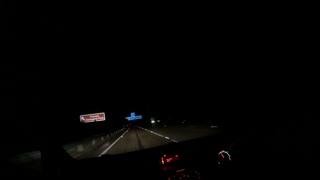 Night driving. Porchester to Southampton 30th Oct