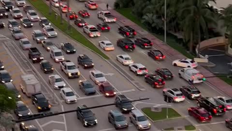 Miami Beach traffic on Collins Ave