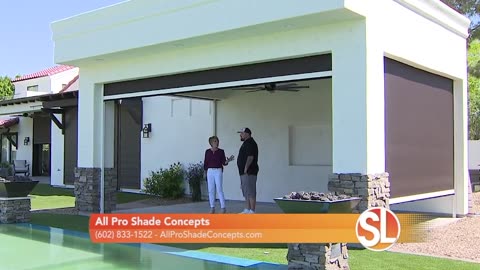 All Pro Shade Concepts has a large variety of roll down shades and awnings