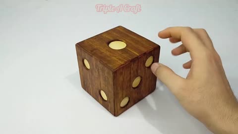 Tutorial on How to Make Crafts - Dice Box from Ice Cream Sticks ❕❕