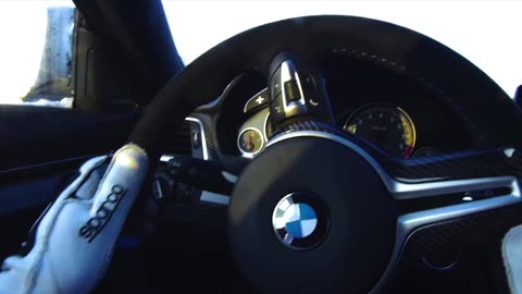 BMW M4 DRIFTING ON ICE