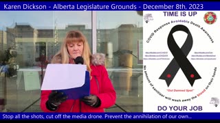 Karen Dickson - Alberta Legislature Grounds - December 8th, 2023