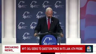 DOJ Seeks To Question Pence In Jan. 6th Probe