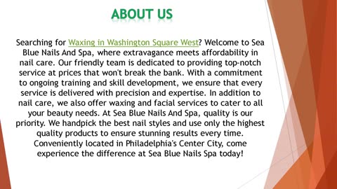 Searching for Waxing in Washington Square West?