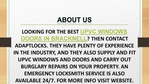 Best UPVC Windows Doors in Bracknell