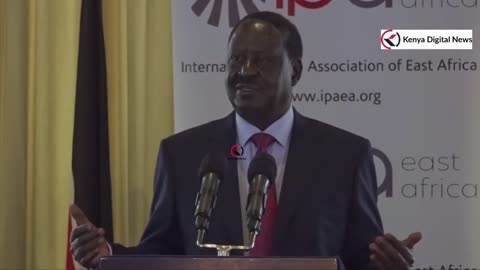 OPPOSITION LEADER IN KENYA TALKS ABOUT THE STATE OF THE NATION. PRESIDENT RUTO WAS NOT THERE