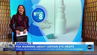 Public Health Warning - Eyedrops that Can Cause Blindness