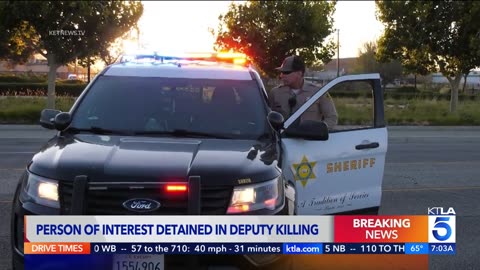 Person detained in shooting death of Los Angeles County Sheriff's Deputy 2023/09/18