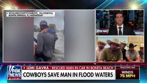 The Collier County Cowboys talk about rescuing a man during Hurricane Ian