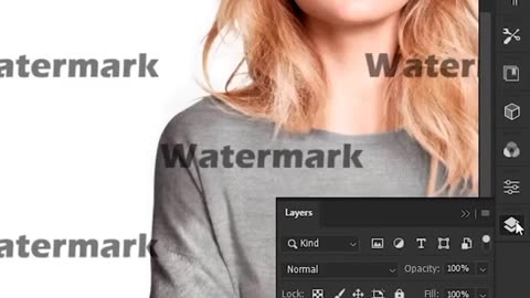 How to remove watermark in photoshop #Adobephotoshop