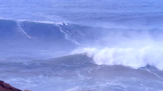 Nazaré Giant Wave Tow Surfing December 23, 2023