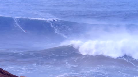 Nazaré Giant Wave Tow Surfing December 23, 2023