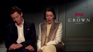 'The Crown' stars on playing Charles and Camilla