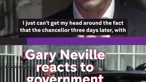 Gary Neville reaçts to government tax cuts.