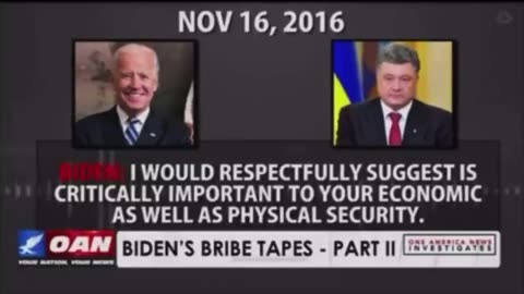 Joe Biden’s Bribe Tapes with Petro Poroshenko