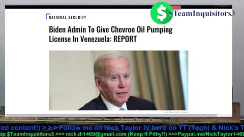 Biden is giving Chevron a License to drill more Oil!! In Venezuela... 🛢🛢