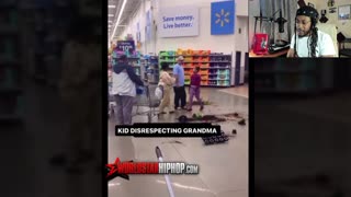 Unruly little girl in Walmart disrespects grandma, employees, & cusses out customers