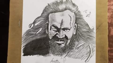 Baahubali movie villain drawing