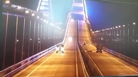 WATCH Major Explosion Hit Bridge Between Crimea and Russia