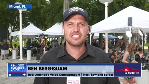 Ben Bergquam describes ‘pride in America’ seen in crowd outside Trump arraignment