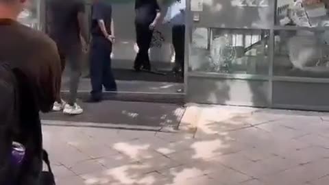 A migrant attacks an Immigration Office in Magdeburg Germany